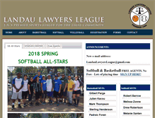 Tablet Screenshot of landaulawyersleague.com